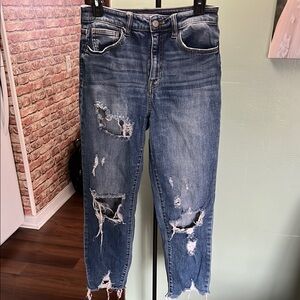 Willow & Root ultra high rise mom jeans.